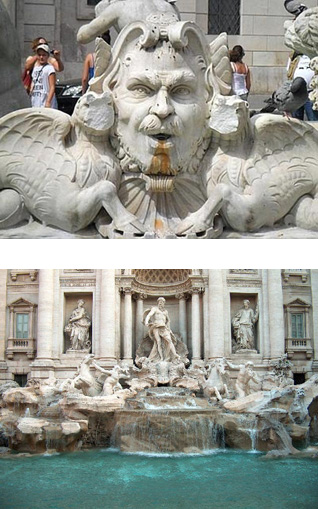 В Риме вандалы атаковали фонтан Треви