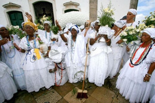 Праздник традиций кандомбле в Бразилии