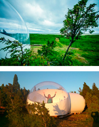 Отель - мыльный пузырь появился в Эстонии