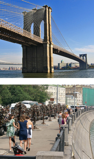 В Нью-Йорке появился "Мост влюбленных"