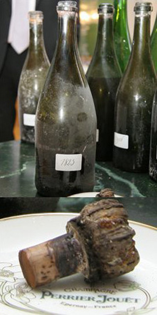 Найдено самое старое шампанское
